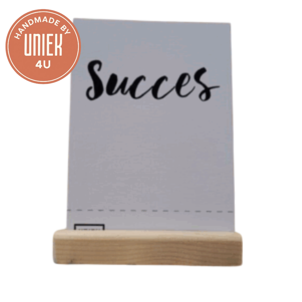 Uniek - Handgemaakte kaart - Succes