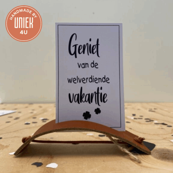 Mini Kaartje - Geniet van je welverdiende Vakantie