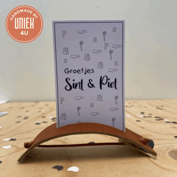 Mini kaartje - Groetjes Sint & Piet