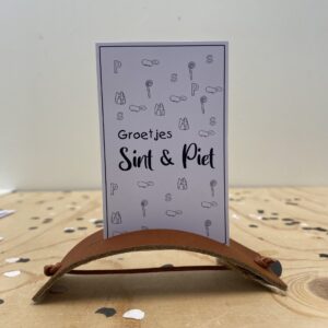 Mini kaartje - Groetjes Sint & Piet