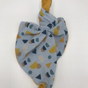 Doekie ( Blauw-Geel met Vormpjes )