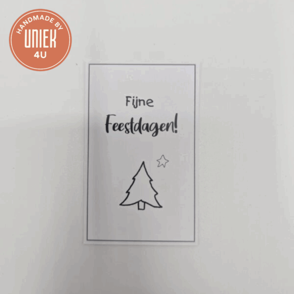 Mini kaartje - Fijne Feestdagen