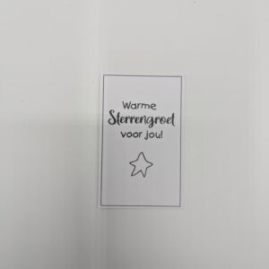 Minikaartje - Warme Sterrengroet