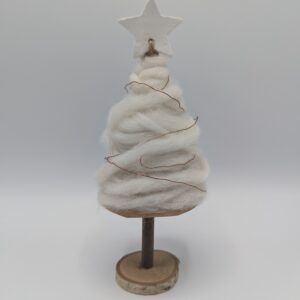 Handgemaakte Kerstboompje ( Wit )