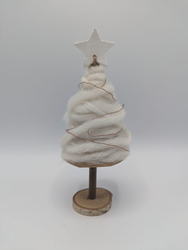 Handgemaakte Kerstboompje ( Wit )