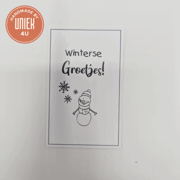 Mini kaartje - Winterse Groetjes!