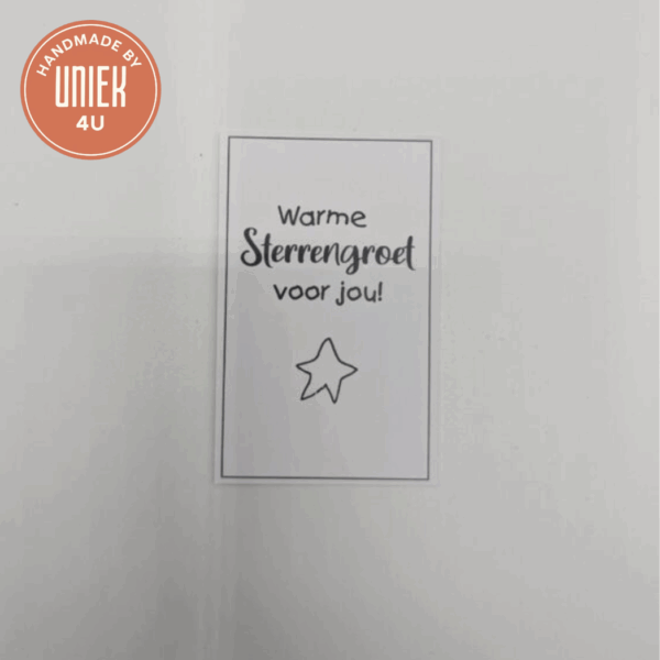 Mini kaartje - Warme Sterrengroet voor jou!