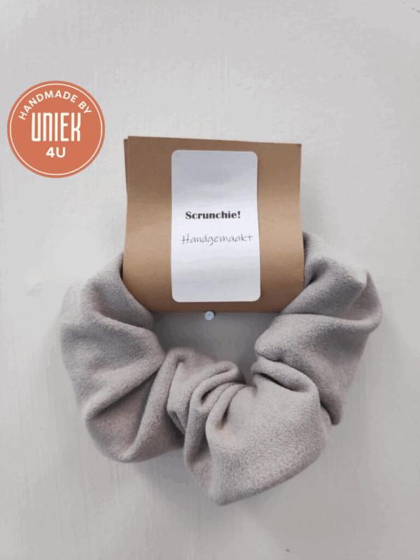 Handgemaakte Scrunchie - ( Taupe )