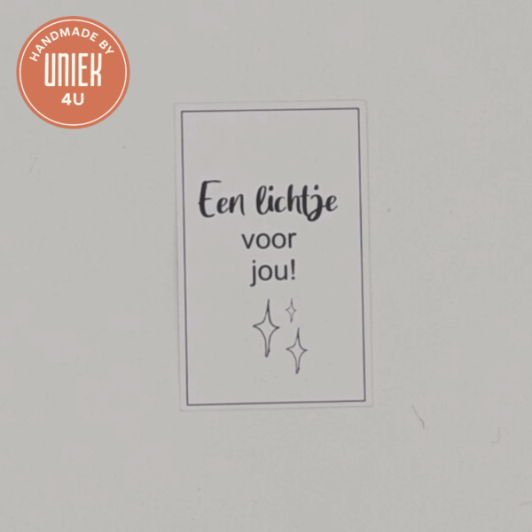 Mini kaartje - Lichtje voor jou!