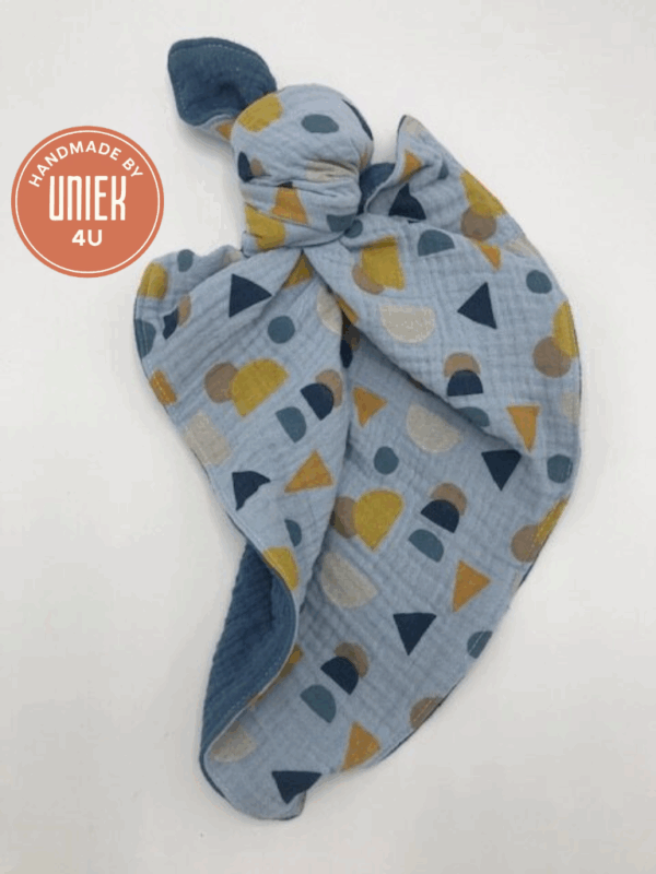 Doekie ( Blauw-Donker Blauw met Vormpjes )