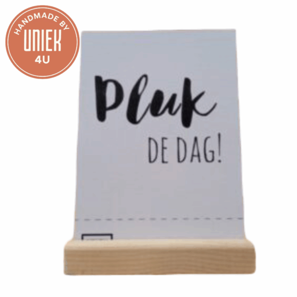Uniek - Handgemaakte kaart - Pluk de dag!