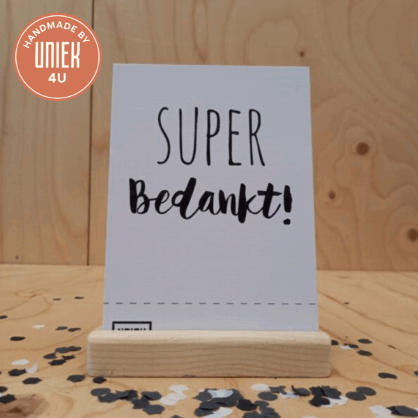 Kaart - Super bedankt!