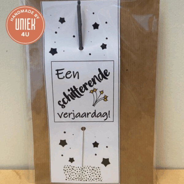 Verjaardagskaart - Sterretje