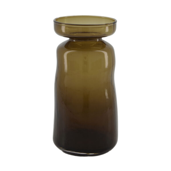 VAAS GLAS ( DONKER BRUIN )