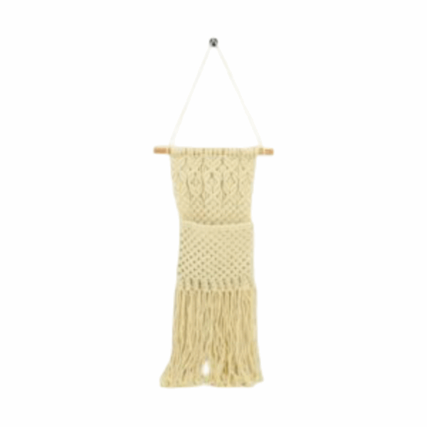 Hanger macramé - Cotton - Wit