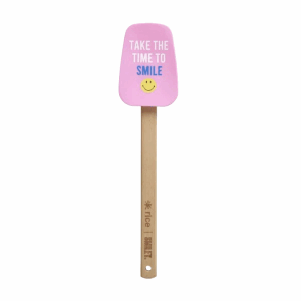 Rice - Hout schraper - Roze - Take The Time To Smile