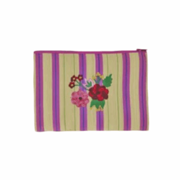 Rice - Plastic Tas - Meerkleurig - Flower Embroidery