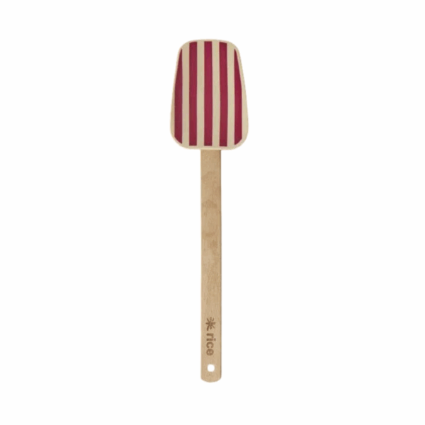 Rice - Hout Schraper - Twee kleurig - Gestreept patroon