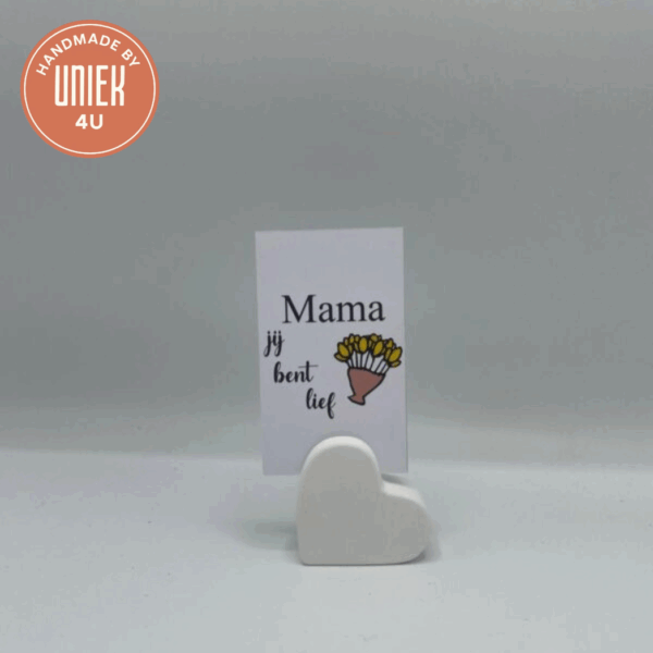 Mini gekleurd kaartje – Mama jij bent lief