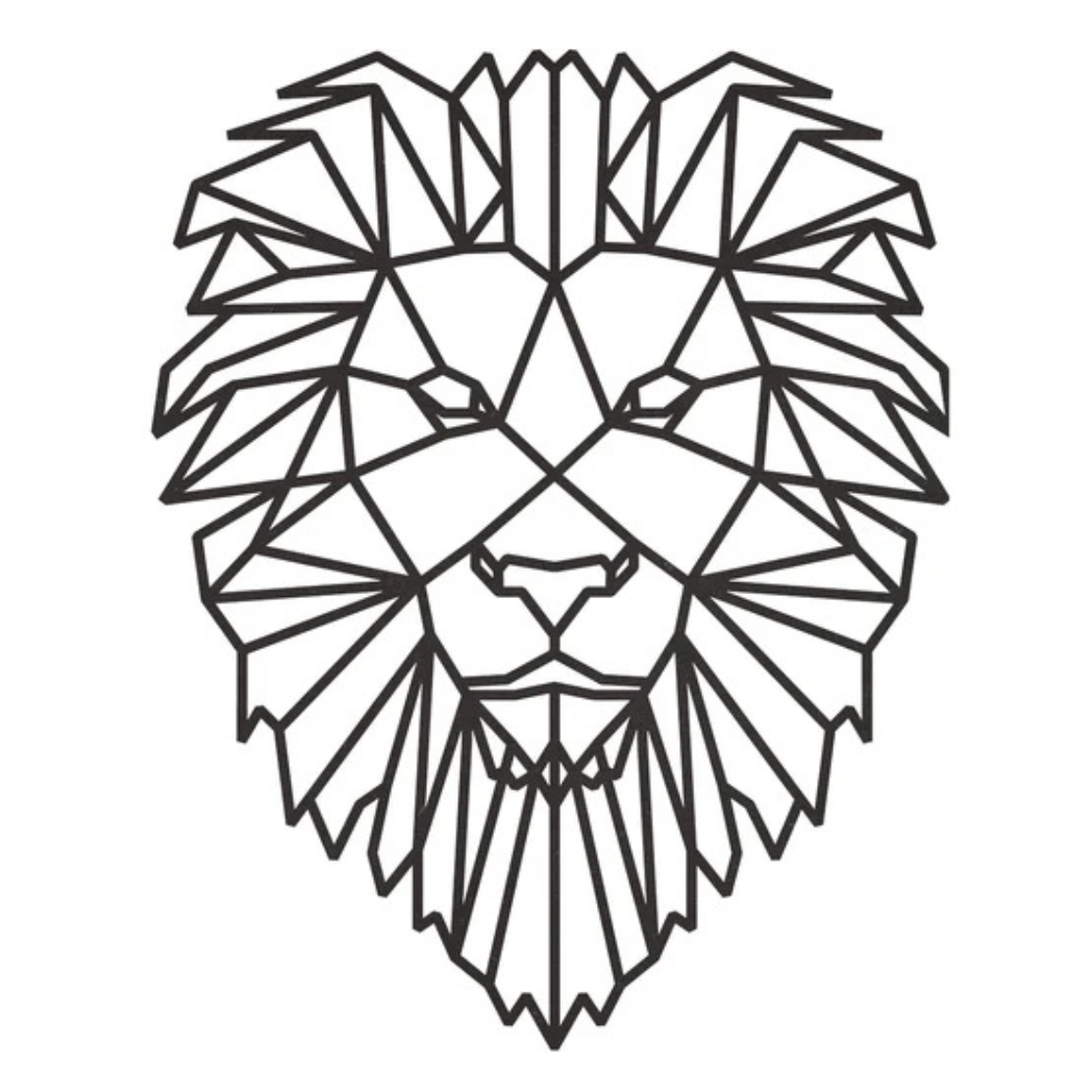 City Shapes - Skyline Leeuw - Zwart