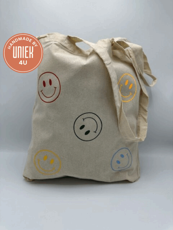 Handgemaakte Tas - Smileys