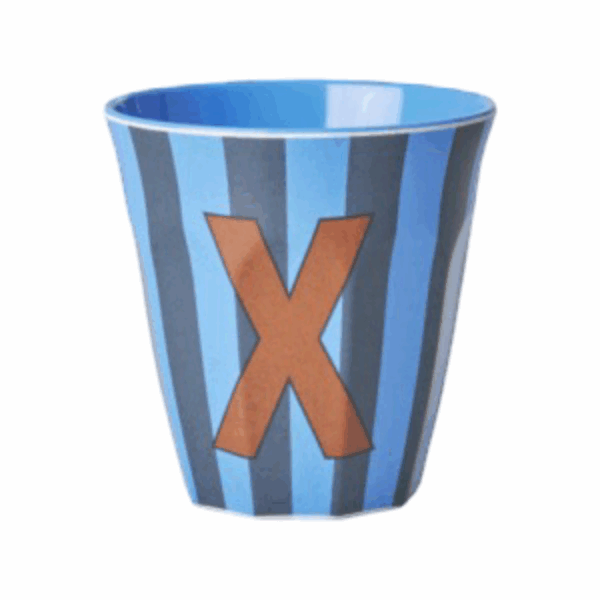 Rice - Beker - X - Blauw/Bruin