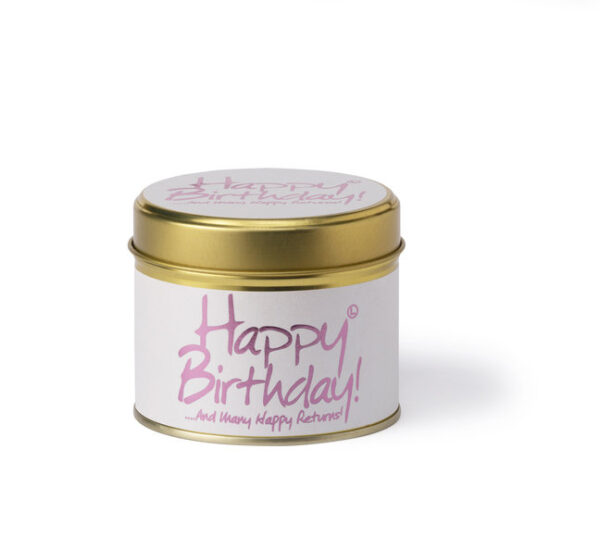 Lily Flame Geurkaars in Blik - Happy Birthday - Afbeelding 2