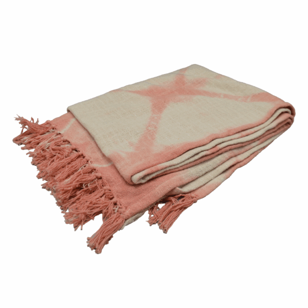 Katoenen Plaid - Zacht roze