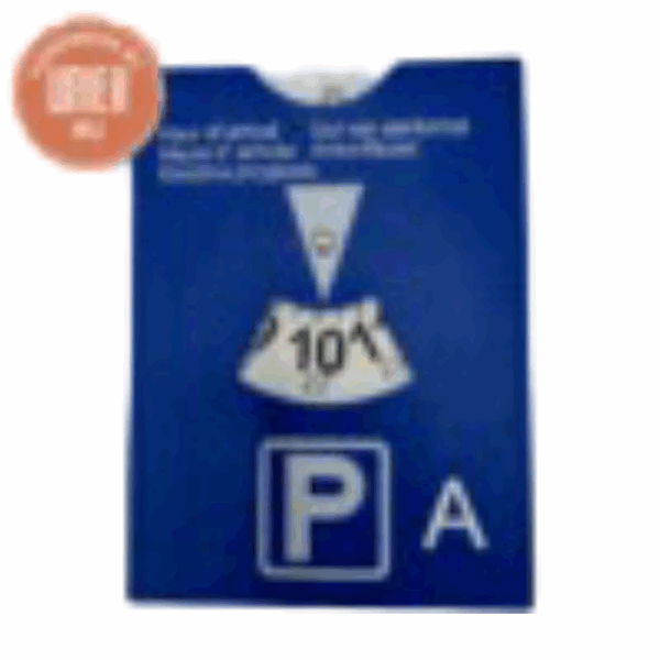 Handgemaakte Parkeerschijf - Pa - Blauw met Wit