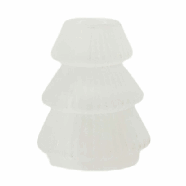 DIJK - Tealight holder tree glass - White