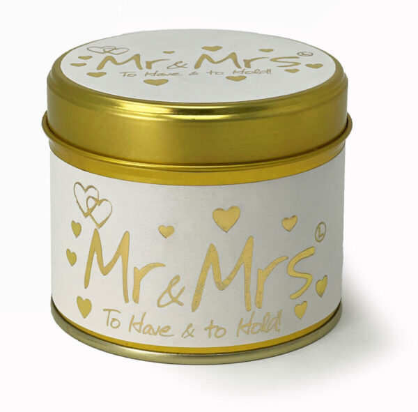 Lily Flame Geurkaars in Blik - Mr & Mrs - Afbeelding 2