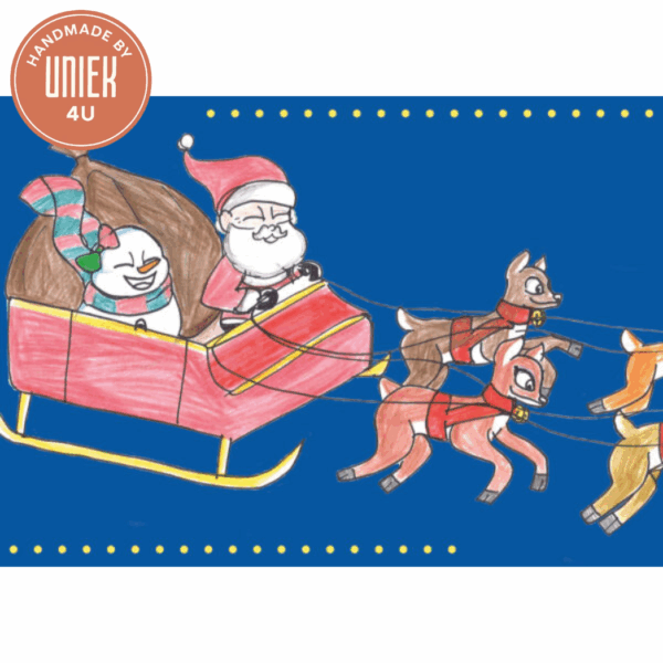 Handgemaakte kerstkaart - Arretjesslee