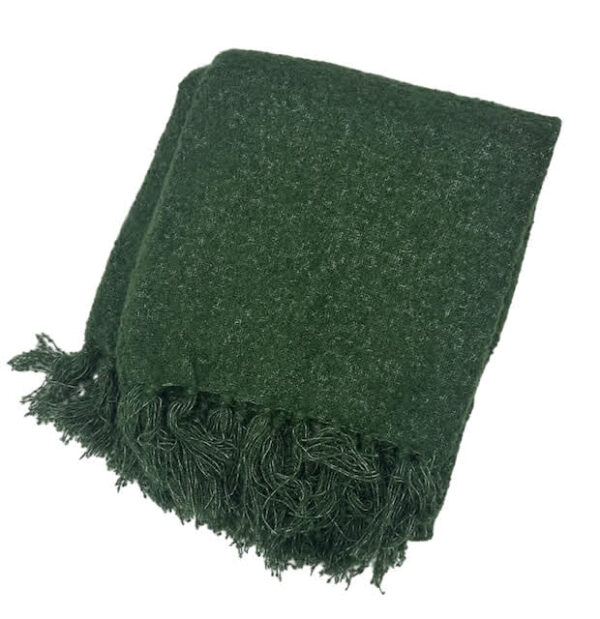 DIJK plaid acryl groen 125x150 cm decoratief plaid