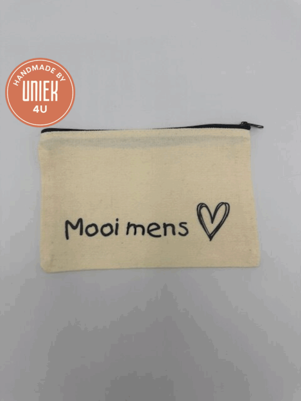 Etui - Mooi mens met een hartje ( Wit )