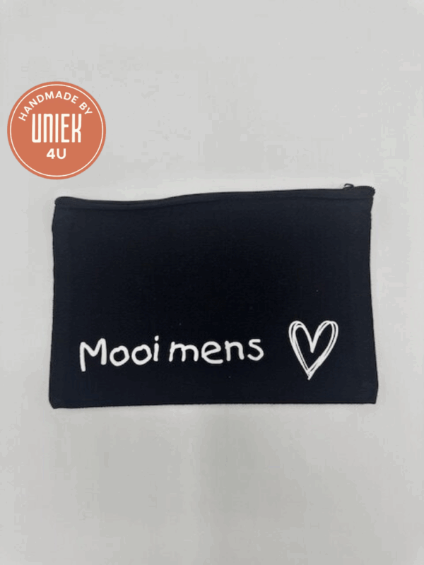 Etui - Mooi mens met een hartje ( Zwart )