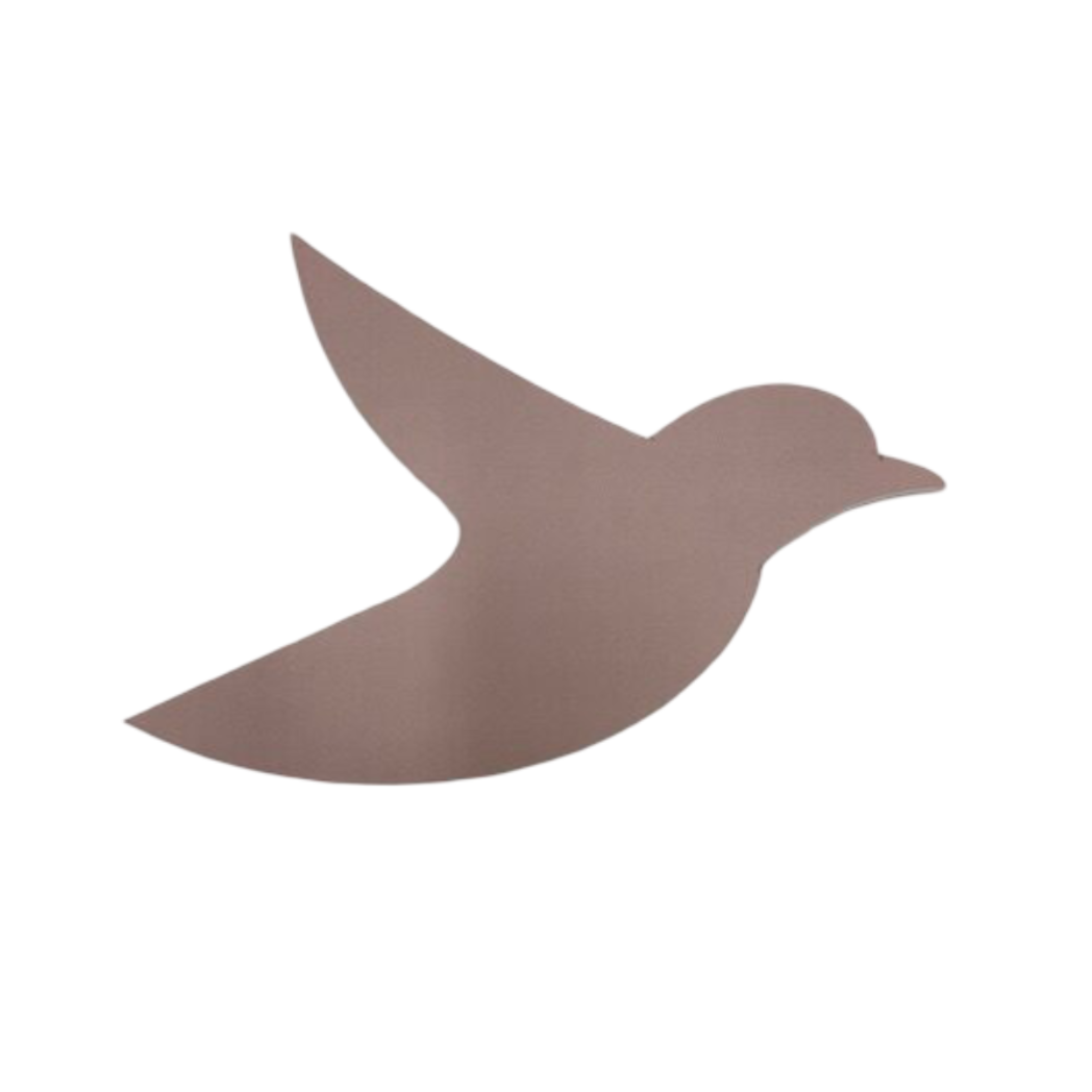 Vogeltje - Geborsteld Aluminium Roze