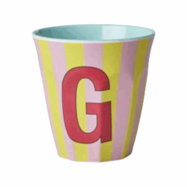 Rice - Beker - G - Roze/Geel