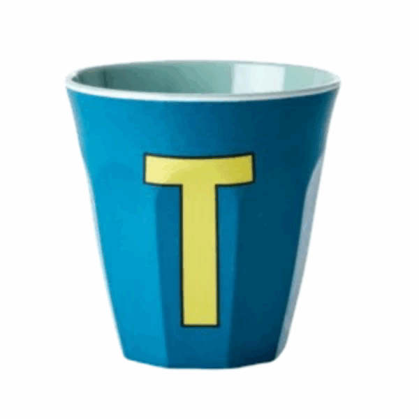 Rice - Beker - T - Blauw/Geel