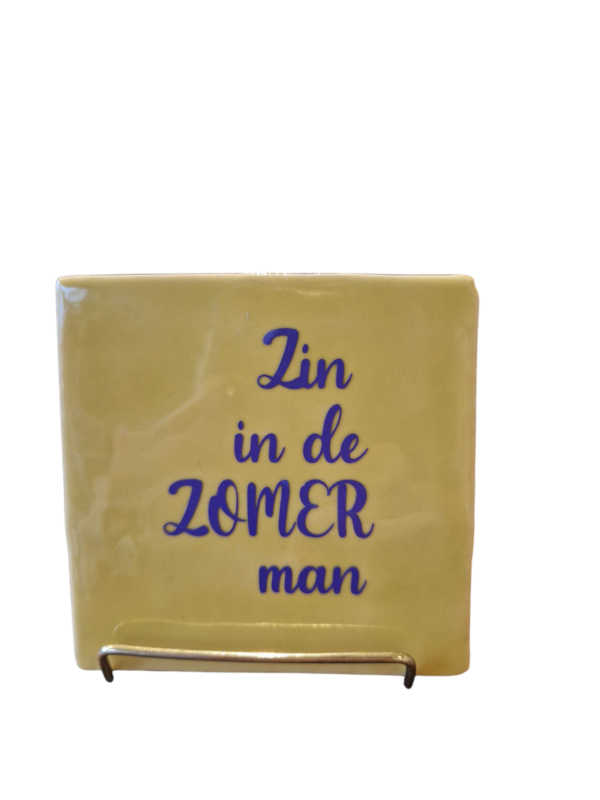 Tegeltje - Zin in de Zomer man