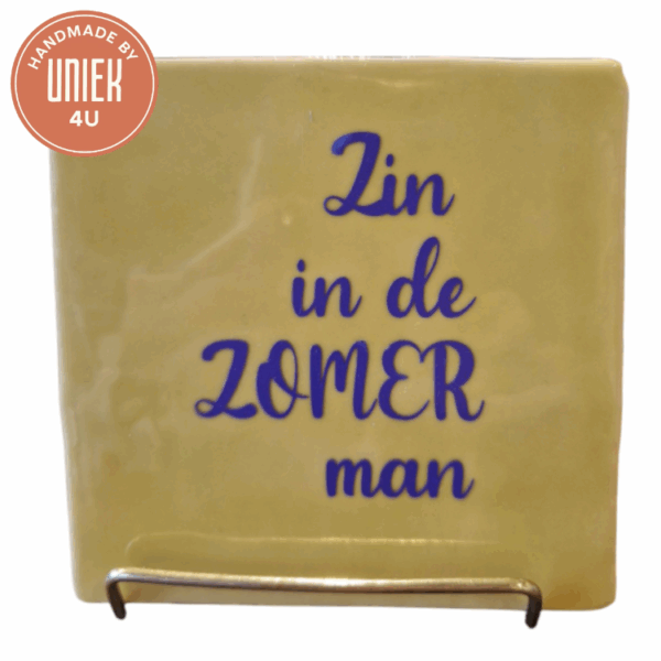 Tegeltje - Zin in de Zomer man