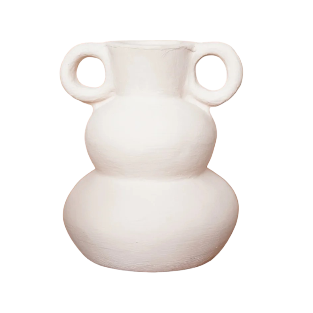 Hippie Monkey - Vaas met oortjes - lichtroze