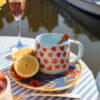 Mok Blauw met Klaprozen - Afbeelding 4