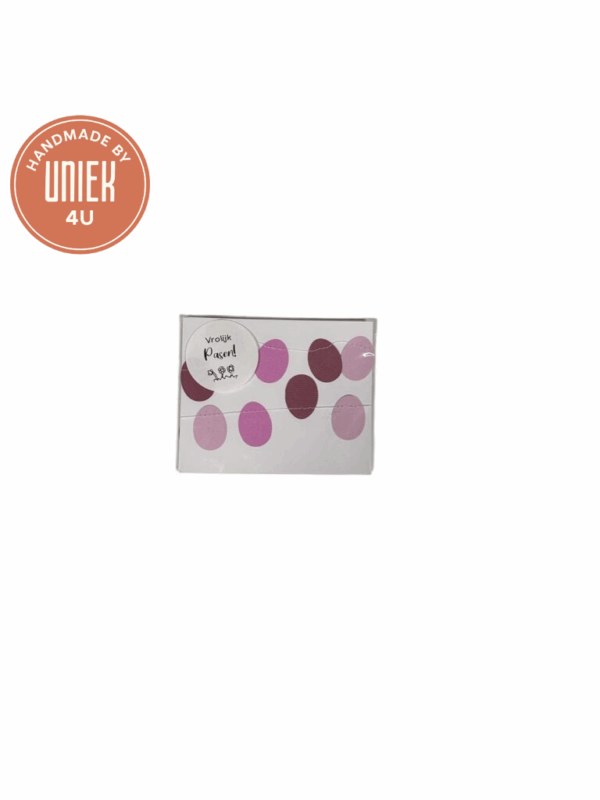 Mini slinger paasei (Donker Roze, Licht Roze en Lila)