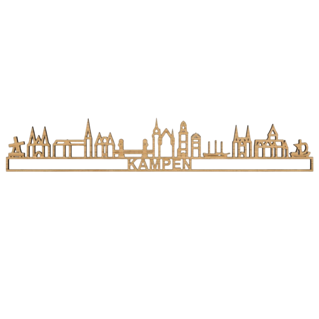 City Shapes - Skyline Kampen - Hout