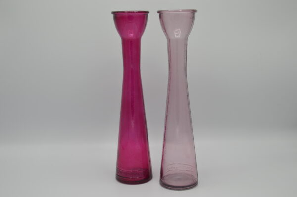 Dijk - Glazen vaas - Donker roze/licht roze