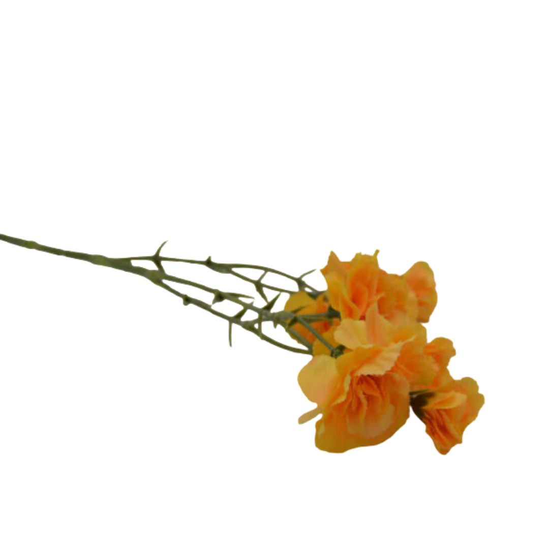 Homebound - zijdebloem - licht oranje anjer