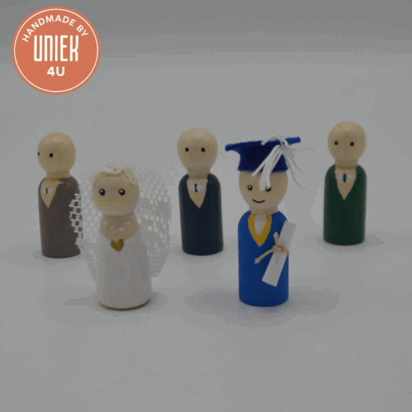 Handgemaakte poppetjes - verschillende varianten