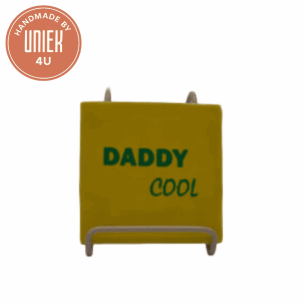 Tegeltje - Daddy cool - Geel