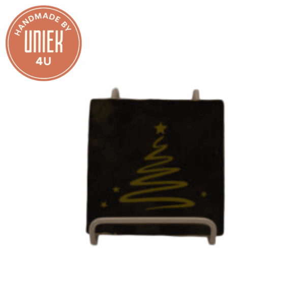 Tegeltje - Kerstboom - Goud