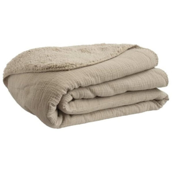 Leeff plaid Phileine Taupe zachte deken